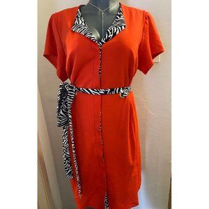 Shelby & Palmer Zebra Print Dress